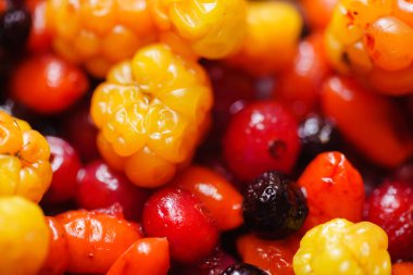 meyveler, farklı tür yakın çekim