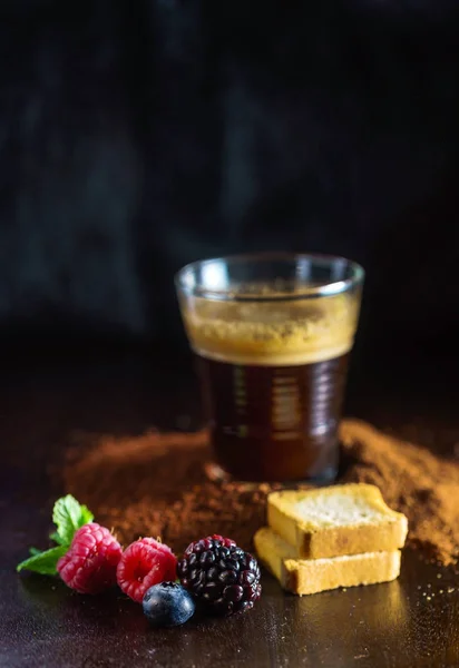 Leckeres Frühstück Mit Kaffee Aus Nächster Nähe — Stockfoto