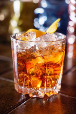 lezzetli kokteyl barda, yakın çekim