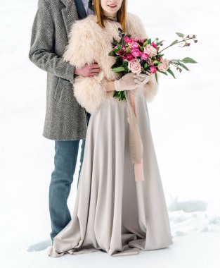 ormandaki güzel kış düğün