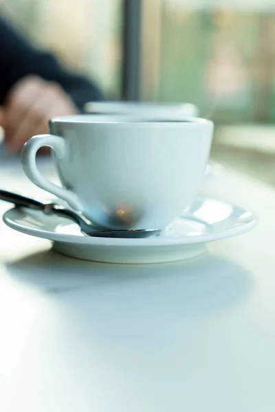 Kaffe Kaféet Närbild — Stockfoto