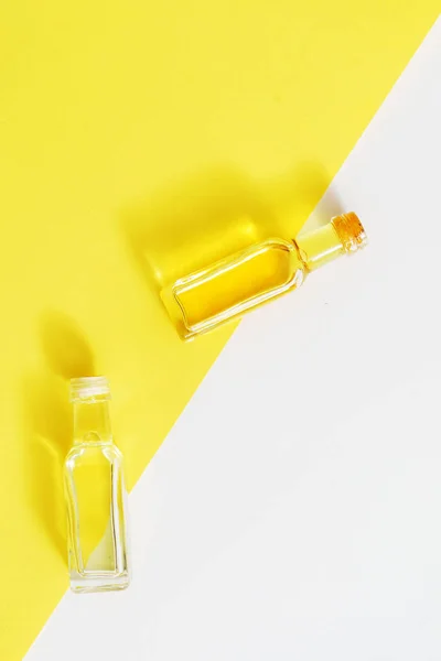 Concepto Spa Botellas Con Aceite Primer Plano — Foto de Stock