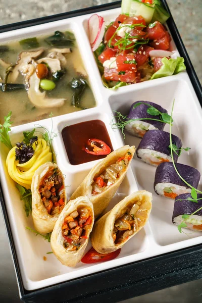 Bento Caja Asiático Restaurante — Foto de Stock