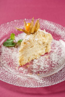 Napolyon pasta plaka, yakın çekim