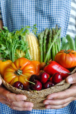 taze sebze ve meyveler, kapat