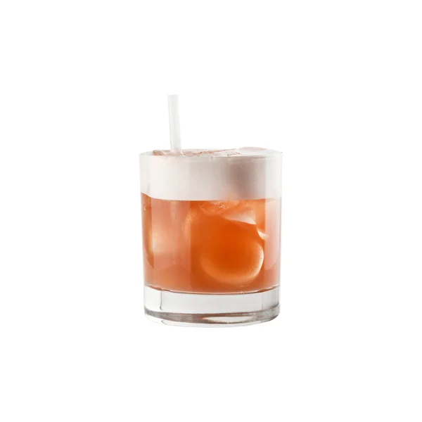 Cocktail Sur Fond Blanc Gros Plan — Photo