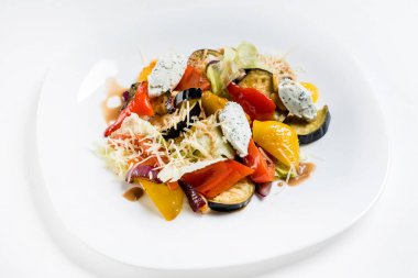 kavrulmuş sebze, salata yakın çekim