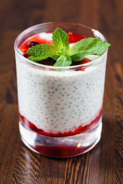 chia tohum ile fitness tatlı yakın çekim