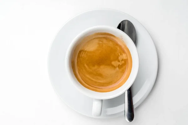 Tasse Kaffee Aus Nächster Nähe — Stockfoto