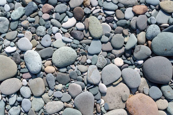 Галечные Камни Пляже Текстура — стоковое фото