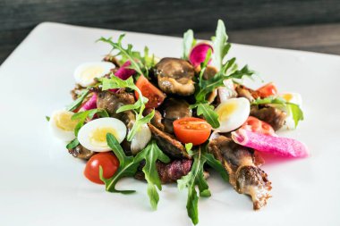 ördek salatası sıcak, yakın çekim