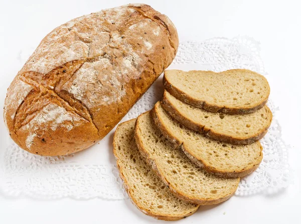 Wholegrain Bread White Close — Stock Photo, Image