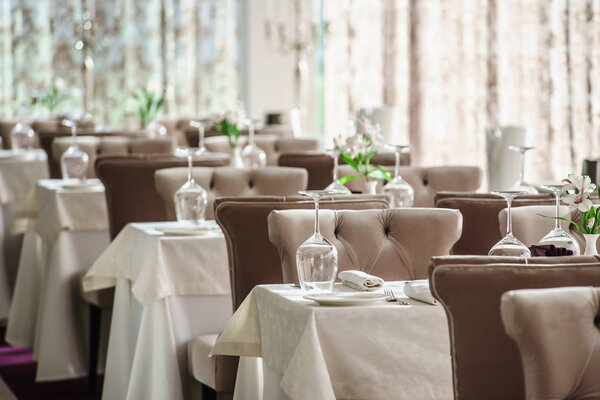 table set for meal, close up