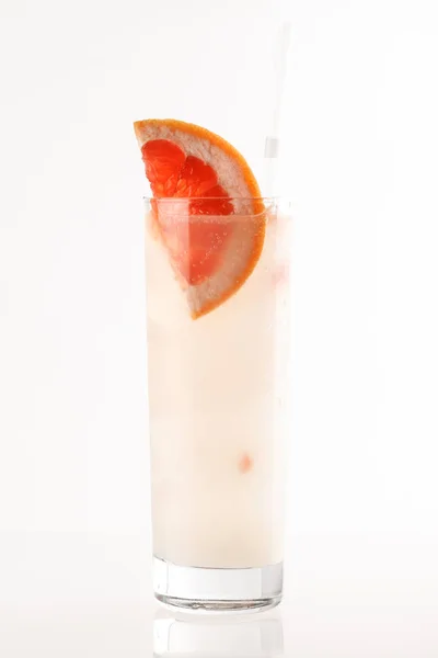 Cocktail White Background Close — Stock Photo, Image