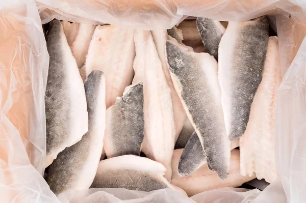 Peixe Congelado Imagens Grande Plano — Fotografia de Stock