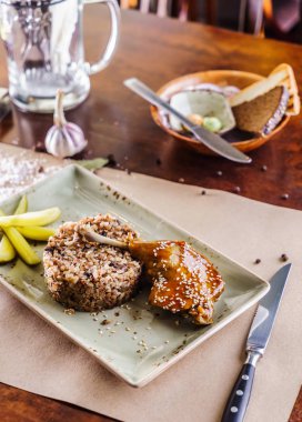 buğday ile ördek, yakın çekim