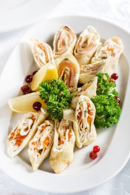 Noel masada meze yakın çekim