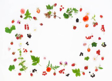 çiçek ve meyveleri ile yaz konsepti