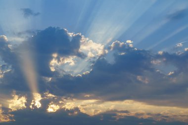 gündoğumu gökyüzü doğal arka plan. Doğa