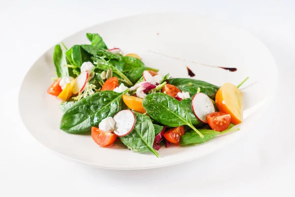 Fresh Salad Persimmon Close — Stock Photo, Image