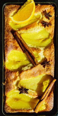 taze kek ile armut, yakın çekim