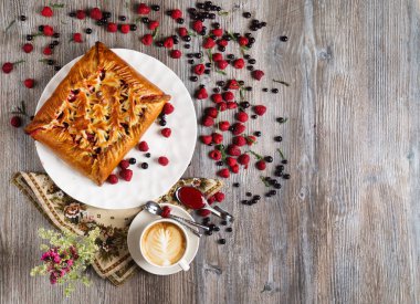 taze pasta berry, yakın çekim