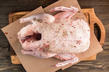 Tablo, ham ördek yakın çekim