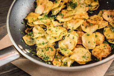 taze patates kızartması, yakın çekim