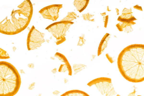 Portakal Dilimleri Yakın Çekim — Stok fotoğraf