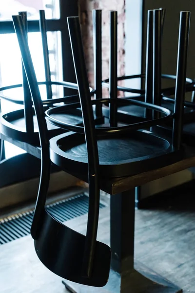 empty chairs in the bar. Interior