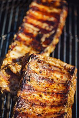 ızgara kaburga açık, yakın çekim