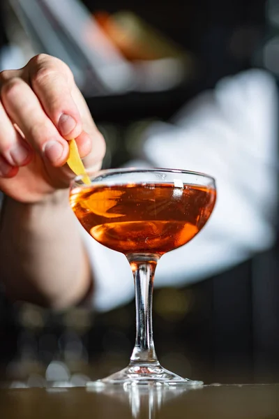 Cocktail Baren Närbild — Stockfoto