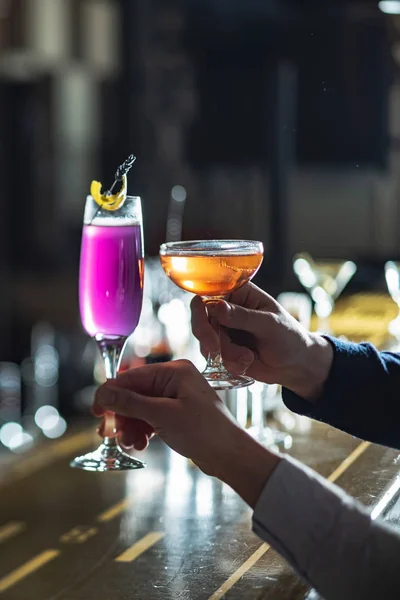Cocktails Bar Perto — Fotografia de Stock