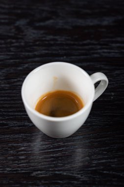 Bir fincan kahve, yakın çekim.