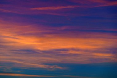 güzel günbatımı gökyüzü. Doğa