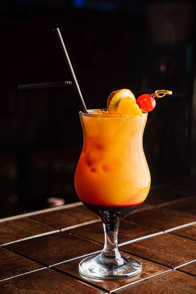 Tasty Cocktail Bar Close — Stock Photo, Image