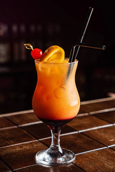 Tasty Cocktail Bar Close — Stock Photo, Image