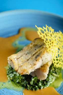 Ispanaklı zander, kapat.