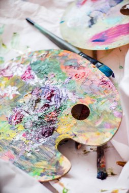 Boyalı palet, kapat.