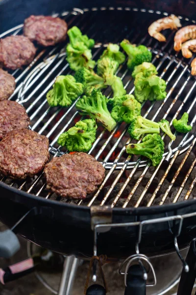 Grillade Kotletter För Hamburgare — Stockfoto