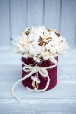 Güzel bir kış buketi, kapatın.