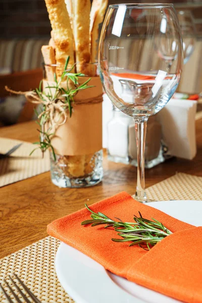 Table Set Meal Family Restaurant — Stock Photo, Image