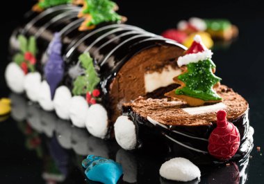 Yılbaşı çikolata yule log 