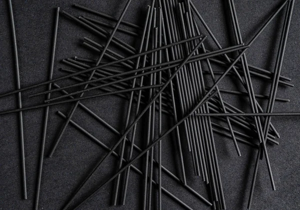 Black Background Black Sticks — 스톡 사진