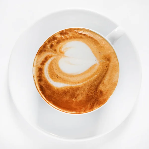 Egy Csésze Cappuccino Közelről — Stock Fotó