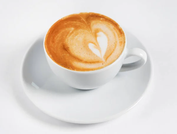 Egy Csésze Cappuccino Közelről — Stock Fotó