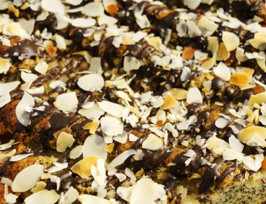 haşhaş tohumu ile kek, yakın çekim