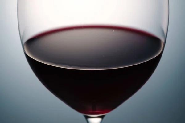 Verre Vin Rouge Macro — Photo