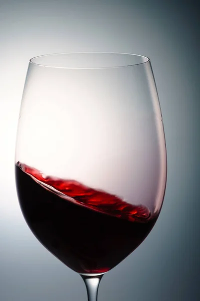 Bicchiere Vino Rosso Macro — Foto Stock