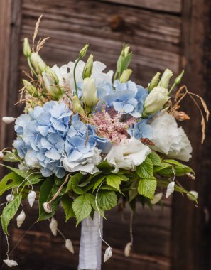 Güzel bir düğün buketi, kapat.